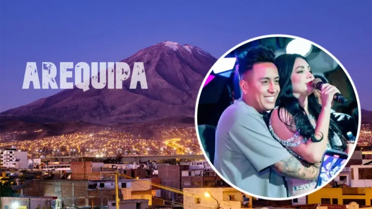 christian cueva y pamela franco juntos en escenario el futbolista se lanza como cantante de cumbia en arequipa