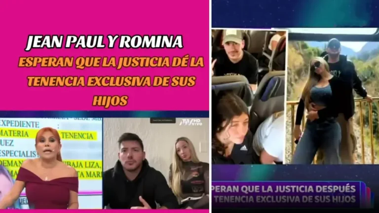 drama en la farandula jean paul santa maria y romina gachoy exigen tenencia exclusiva de los hijos de angie jibaja